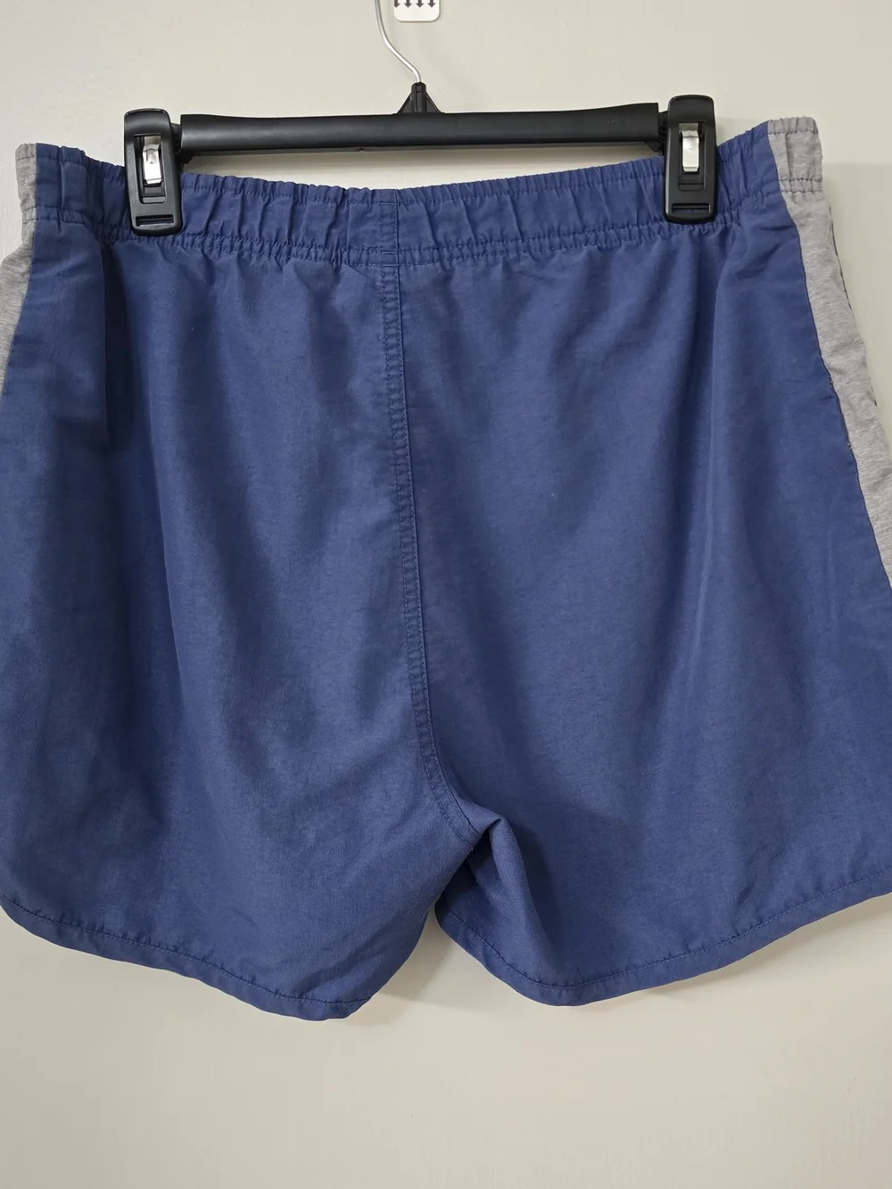 Puma Women's Blue Athletic Shorts with Gray Panels Sz L